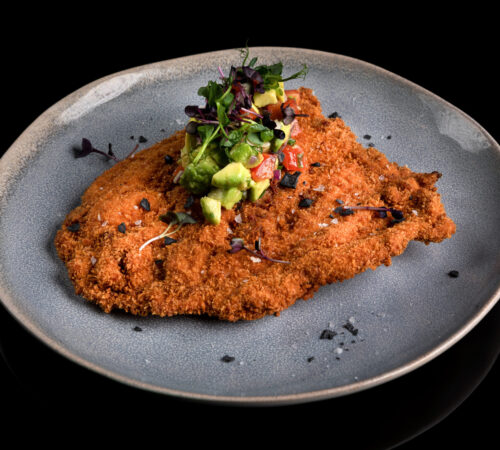 snitel de curcan cu guacamole si gorgonzola