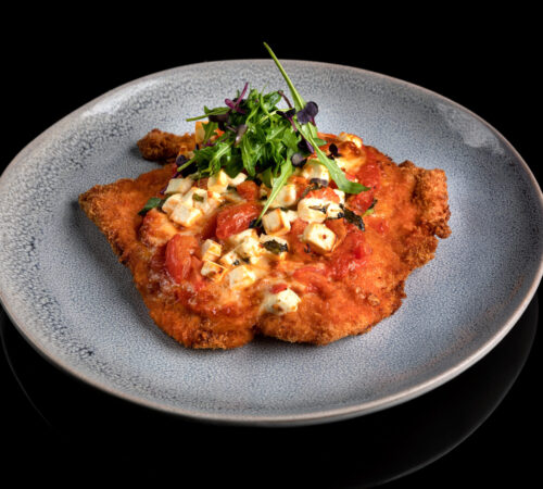 snitel de pui parmigiana & feta